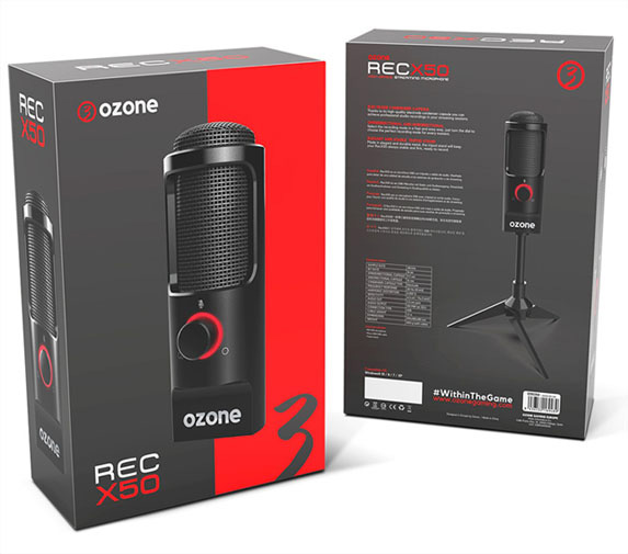 Microfono Gaming Ozone REC X50 USB