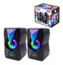 Parlante Unno Tekno Icon 10 watts 3.5mm RGB SP9013BK