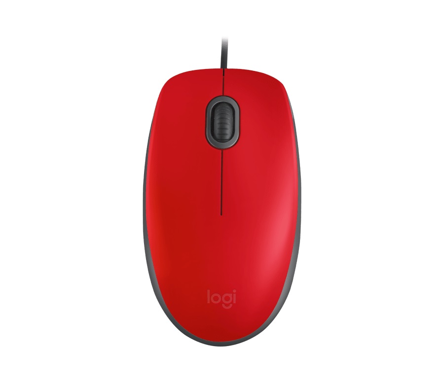 Mouse Logitech M110 Silent USB Red 910-005492