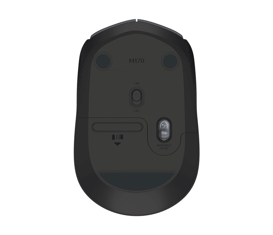 Mouse Logitech wireles M170 Inalambrico negro/gris  910-004940