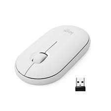 Mouse Logitech wireles M350 Pebble White  910-005770