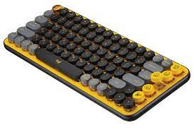 Teclado Logitech Pop Keys Mecanico Inalambrico Amarillo 920-010713