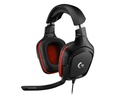 Audifono Logitech G332 Gaming Black/Red Multiplataforma  981-000755