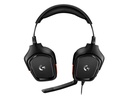 Audifono Logitech G332 Gaming Black/Red Multiplataforma  981-000755