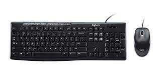 Teclado + Mouse Logitech Mk200 Media Negro usb Plug and Play Resistente a salpicaduras 920-002716