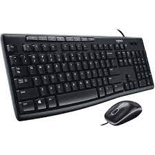 Teclado + Mouse Logitech Mk200 Media Negro usb Plug and Play Resistente a salpicaduras 920-002716