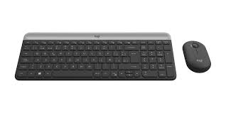 TECLADO-MOUSE COMBO LOGITECH MK470 GRAFITO SLIM WIRELESS USB PLUG AND PLAY 920-009266