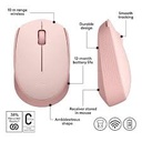 Mouse Logitech wireles M170 Inalambrico Rose 910-006862