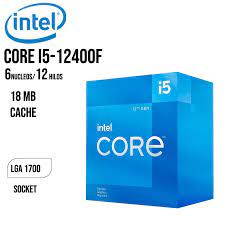 Procesador Intel Core I5-12400F 2.50Ghz up to 4.40Ghz 6 Nucleos 12 Subprocesos 18mb TDP 65w/117w Ddr4-3200 DDR5-4800  FCLGA1700 12va Generacion
