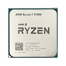 Procesador Amd Ryzen 7 5700G 3.8Ghz up to 4,6Ghz 8 core 16 Hilos 16mb Cache 65w Tsmc 7nm Finfet  Con Video Radeon Graphics 8 nucleos
