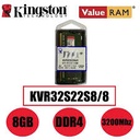 Memoria Ram Laptop Kingston 8GB DDR4 3200MHZ  CL22 ECC 260pin SO-DIMM KVR32S22S8/8