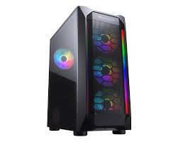 Case Cougar Gamer MX410 Mesh-G vidrio templado RGB Mid-Tower no incluye fuente de poder  385VM70.0020