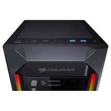 Case Cougar Gamer MX410 RGB vidrio templado Mid-Tower no incluye fuente de poder 385VM60.0005