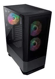 Case Cougar Gamer MX430 mesh RGB vidrio templado Mid-Tower no incluye fuente de poder negro  3851C60.0003