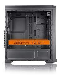 Case Cougar Gamer MX330-G AIR vidrio templado Mid-Tower no incluye fuente de poder black  385NC10.0021