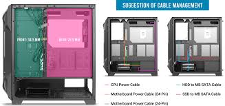 CASE ANTEC DF600 RF BLACK MID TOWER 1X120MM REAR