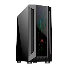 Case Altek Mid-tower Gamer Invader 4 Vent. Tempered Glass 3 USB Dust Filer Black