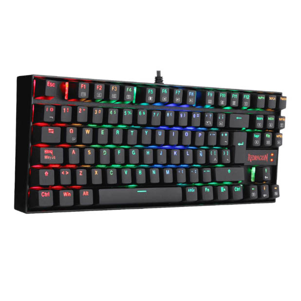 Teclado Gaming Redragon Kumara Mecanico Alambrico Rainbow K552-KR SP