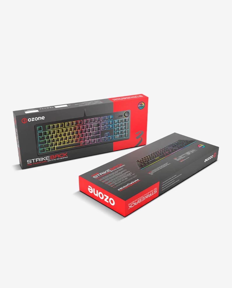 Teclado Gaming Ozone Strikeback RGB Mecanico Layout ES