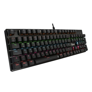 Teclado Gaming Quasad QKM-G80  mechanical Full size 9 modos led usb black 