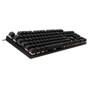 Teclado Gaming Quasad QKM-G80  mechanical Full size 9 modos led usb black 