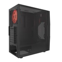 Case Xtech Phobos ATX Mid Tower Case Gamer 1Fan Rear Black XTK04