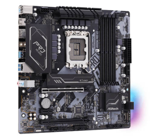 Tarjeta Madre Asrock B660m Pro Rs 12-13gen Lga1700 Hdmi-dp 4xddr4 13usb 4sata3 Pcie2x16-1x1 M.2 Microatx