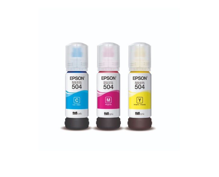 Tinta EPSON STYLUS 504 Tripack Cyan-Magenta-Amarillo T504520-3P