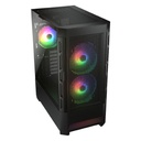 Case Cougar Gamer Duoface RGB vidrio templado Mid-Tower no incluye fuente de poder negro 385ZD10.0001