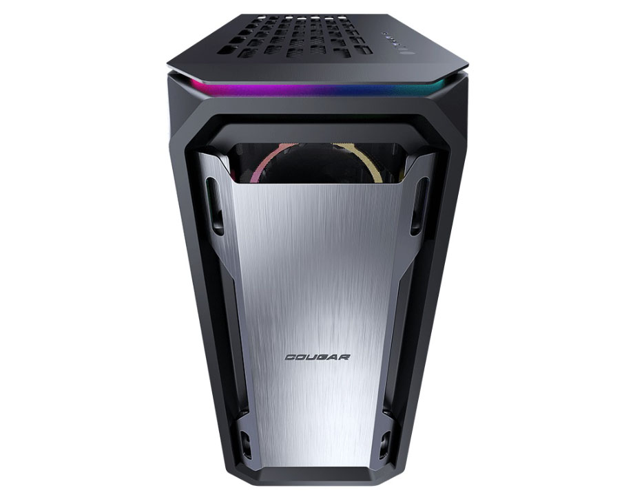 Case Cougar Gamer MX670 RGB vidrio templado Mid-Tower no incluye fuente de poder negro 385UM60.0001