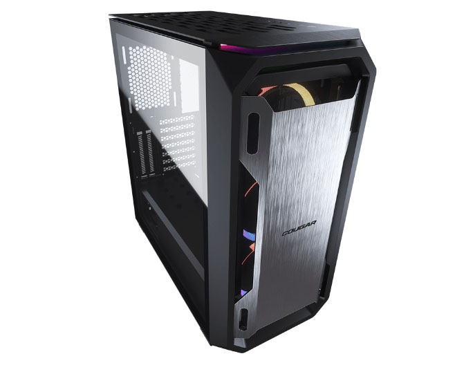 Case Cougar Gamer MX670 RGB vidrio templado Mid-Tower no incluye fuente de poder negro 385UM60.0001