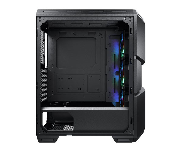 Case Cougar Gamer MX440 Mesh vidrio templado RGB Mid-Tower no incluye fuente de poder black  3856C10.0007