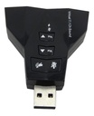 Tarjeta De Sonido Externa USB 7.1 Channel con regulador de Volumen USB 2.0