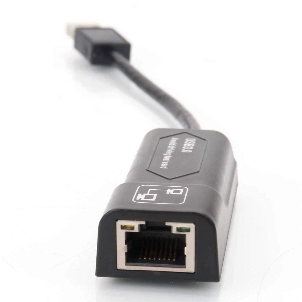 ADAPTADOR GAZAL USB 3.0 A LAN ETHERNET 10/100MBPS IEEE 802.3/802.3U/802.3AB-