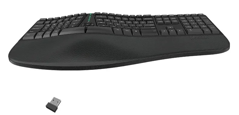 Teclado Meetion wireless DirectorW Ergonomico Black Spanish MT-Director W