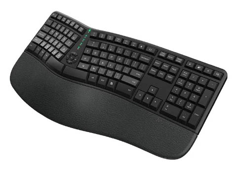 Teclado Meetion wireless DirectorW Ergonomico Black Spanish MT-Director W