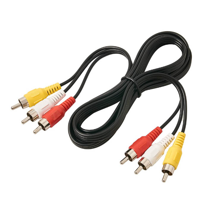 Cable 3RCA a 3RCA de 3 metros - Audio y Video KCG-AV-3,0M