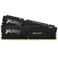 Memoria Ram Kingston 32Gb DDR5 FURY Beast 5200Mhz Pack 2X16GB CL40 288-Pin Non-ECC KF552C40BBK2-32