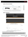 Memoria Ram Kingston 32Gb DDR5 FURY Beast 5200Mhz Pack 2X16GB CL40 288-Pin Non-ECC KF552C40BBK2-32