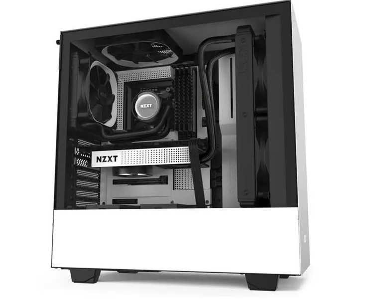 CASE Gaming NZXT H510 Compact Mid Tower ATX White/Black  CA-H510B-W1 100015619