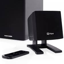 Parlantes Thonet & Vander Spiel Cinema 2,1 25Watts Bluetooth 3,5mm S/PDIF Negro HK096-03633