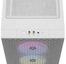 Case Corsair 3000D RGB AIRFLOW Tempered Glas Mid-Tower Case N-PS 3VEN Blanco ATX CC-9011256-WW