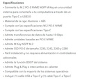 ENCLOSURE ARGON AC-1038 M.2 MVMW PCI-e SSD USB-Type C Negro