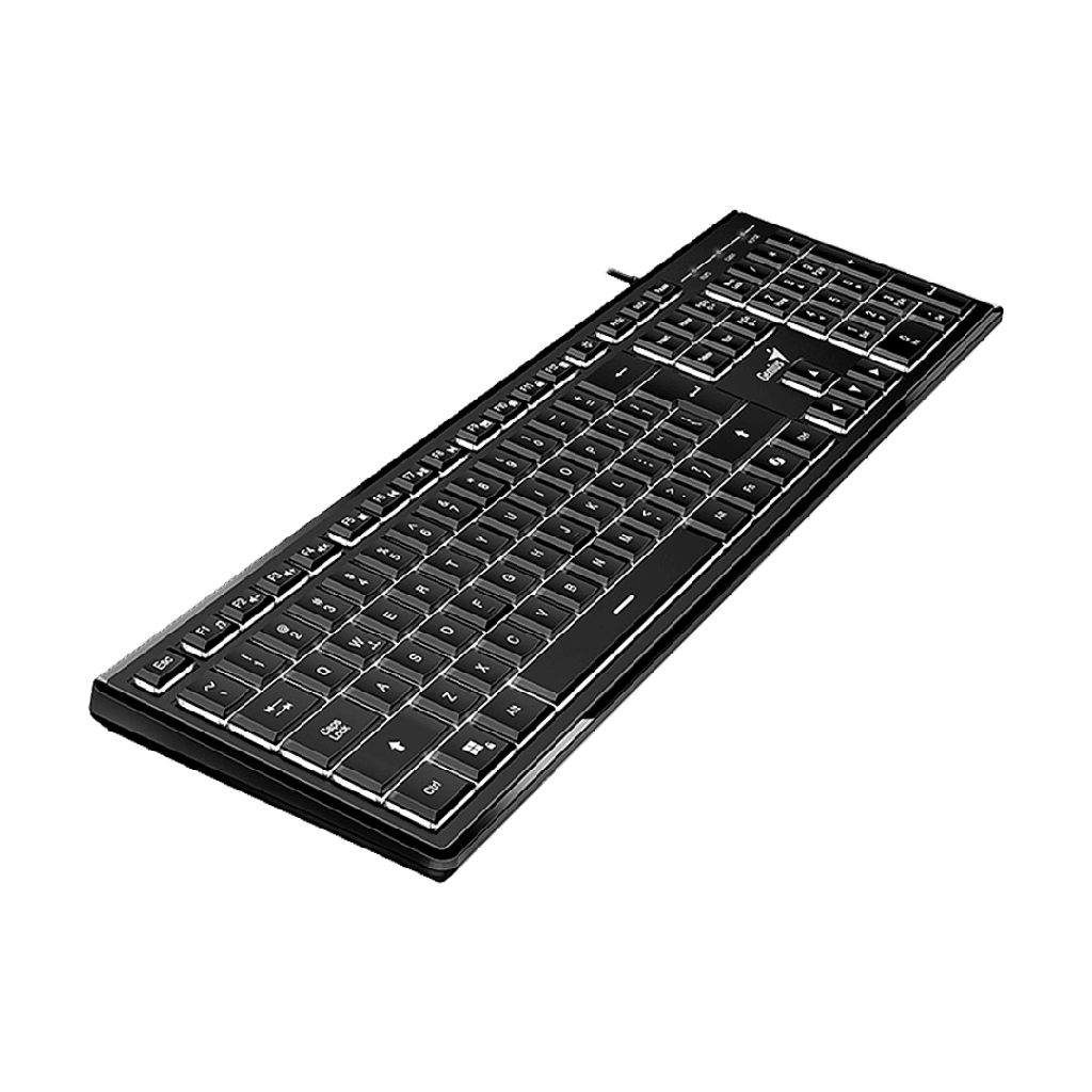 Teclado Genius SlimStar 820 Iluminado con cable USB Negro