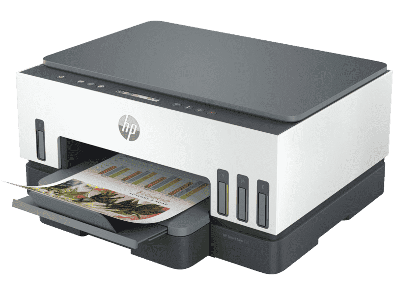 Impresora HP Color Multif Smart Tank 720 Wireless Usb2,0 Wifi Bluetooth 4800x1200dpi Negro