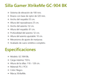 Silla Gamer XTRIKE-ME GC-904 BK Black Ergonomica