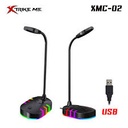 Microfono XTRIKE ME XMC-02 FLEXIBLE OMNIDIRECCIONAL/100% PURO RENDIMIENTO/LUZ DE FONDO RGB/CONEXION USB