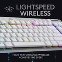 Teclado Logitech Gaming G915 X LIGHTSPEED TKL LP White Wireless RGB Mechanical 920-012732
