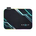 Combo Teclado-Mouse-Mousepad Unnotekno Gamer Brave  BRV84 RGB Ingles USB KB6784BK