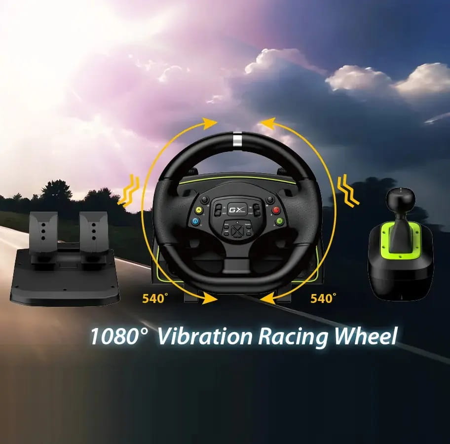 Volante Genius Gx SpeedMaster X2 Racing Wheel Para Pc PS3-4 Xbox Series